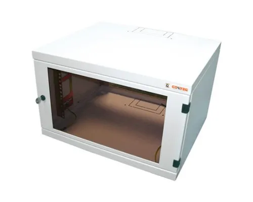 Шафа настінна Conteg 6U 600x400 removable side panels RAL7035 (RUN-06-60/40)