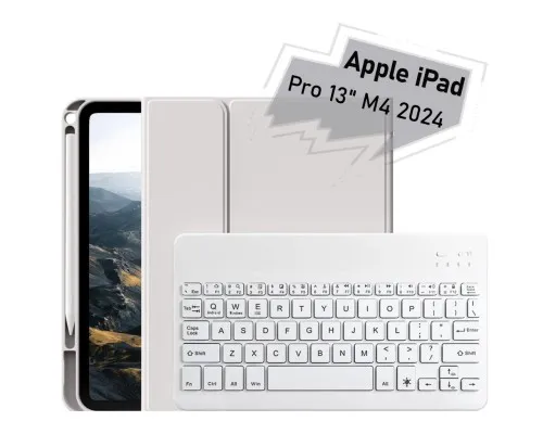 Чохол до планшета BeCover with keyboard Apple iPad Pro 13" M4 2024 Gray (713004)