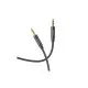 Кабель мультимедійний 3.5mm M to 3.5mm M 2.0m Black HOCO (6931474759894)
