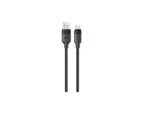 Дата кабель USB 2.0 AM to USB-C 1.2m 3A TPE black Acefast (6974316283812)