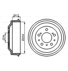 Гальмівний барабан Bosch 0 986 477 098