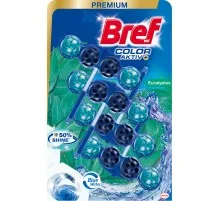 Туалетний блок Bref Кольорова вода Евкаліпт 4х50 г (9000101530636)