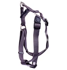 Шлея для собак GimDog Harlem X нейлон 2.5х65-99 см сіра (8009632059143)