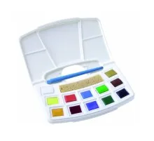 Акварельні фарби Royal Talens Art Creation Pocket box Muted Colours 12 кольорів в кюветах пензлик і спонж (8712079408794)