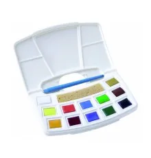 Акварельні фарби Royal Talens Art Creation Pocket box Muted Colours 12 кольорів в кюветах пензлик і спонж (8712079408794)