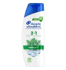 Шампунь Head & Shoulders 2 в 1 Проти лупи Свіжість ментолу 330 мл (8700216304825)