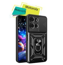 Чохол до мобільного телефона BeCover Military Motorola Moto G75 Black (713060)