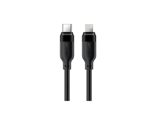 Дата кабель USB 2.0 AM to Lightning 2.0m 30W TPU black Acefast (6974316286288)