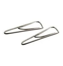 Скріпки канцелярські Axent triangular, nickel-plated, with a bend, 25мм 100шт (4105-А)