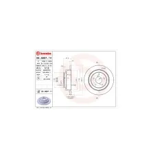 Гальмівний диск Brembo 08.6897.11