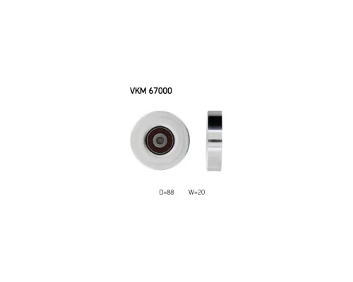 Ролик натягувача ременя SKF VKM 67000
