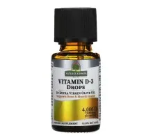 Вітамін Nature's Answer Вітамін D3 у краплях, 4000 МО, Vitamin D-3 Drops, 15 мл (NTA-26132)