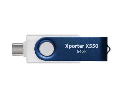 USB флеш накопичувач Patriot 64GB Xporter X550 USB 3.2/Type-C (PS64GX550AAD)