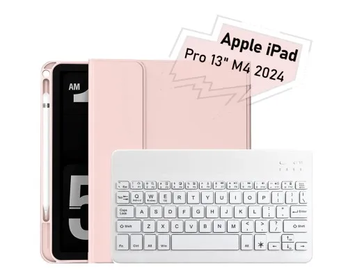 Чохол до планшета BeCover with keyboard Apple iPad Pro 13" M4 2024 Pink (713006)