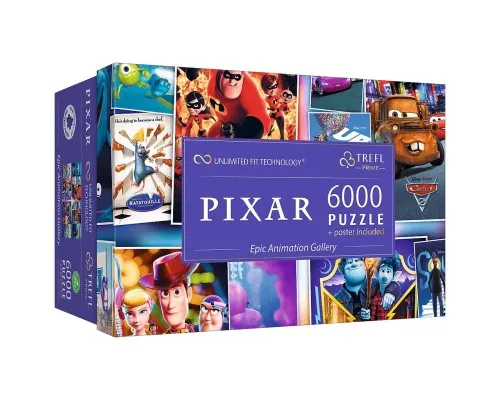 Пазл Trefl UFT Pixar Галерея епічної анімації, 6000 елементів (5900511810387)