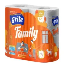 Туалетний папір Grite Family 3 шари 4 рулони (4770023482119)