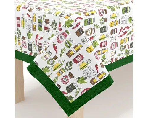 Скатертина Home Line Спеції зелений, 140х180см (162159)