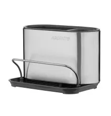 Органайзер для столових приборів Ardesto Minimalism 18x12.3x13см, сталь, сірий темний (ARHK4505GS)