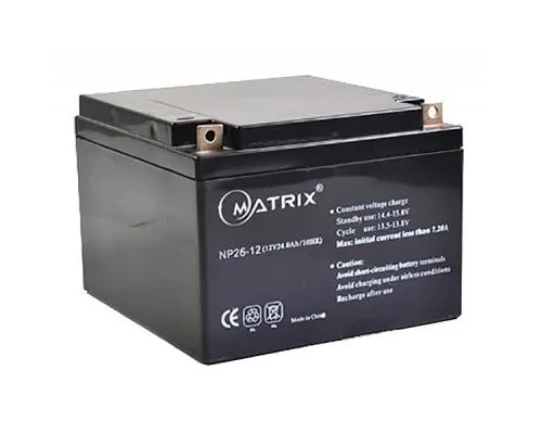 Батарея до ДБЖ Matrix 12V 26AH (NP26-12)