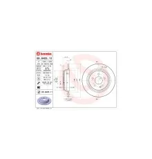 Гальмівний диск Brembo 08.8405.10