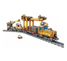 Конструктор ZIPP Toys Потяг DPK32 з рельсами, жовтий на радіокеруванні (98253)