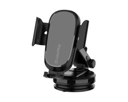 Універсальний автотримач ColorWay Dashboard Car Wireless Charger 15W Black (CW-CHAW037Q-BK)