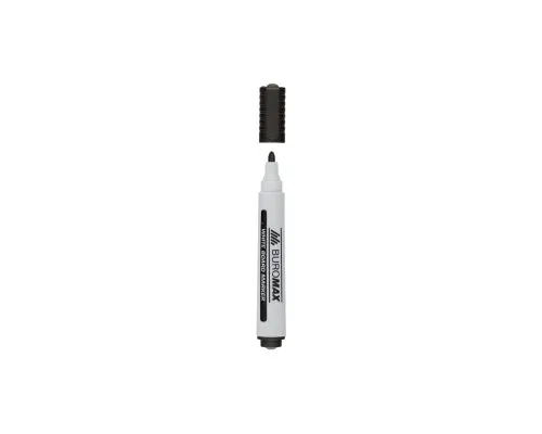 Маркер Buromax для магнітних дошок, чорний, 2-4 мм, спиртова основа (BM.8800-01)