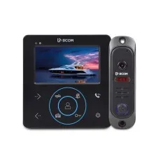 Комплект відеодомофона BCOM BD-480M Black Kit