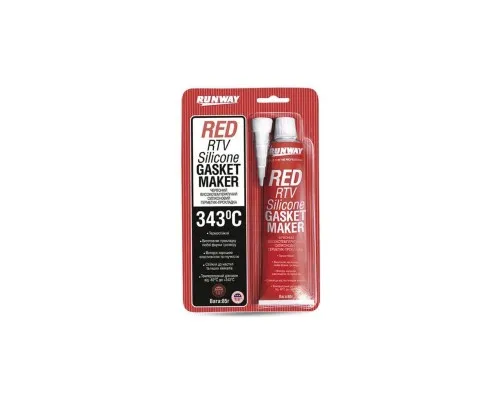 Герметик автомобільний Runway Red RTV Silicone 85г (RW8500)