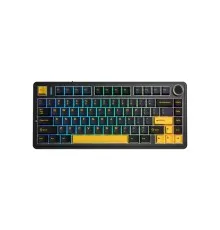 Клавіатура Aula F75 Gasket Greywood V3 switch Hot-Swap PBT Wireless/Bluetooth/USB Black (6948391208626)
