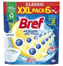 Туалетний блок Bref Сила Актив Лимон 6 х 50 г (9000101591965)