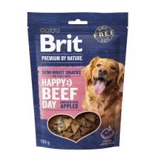 Ласощі для собак Brit Premium Semi-moist Snacks Beef with Apples напіввологі з яловичиною і яблуками 180 г (8595602573929)