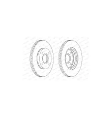 Гальмівний диск FERODO DDF1072
