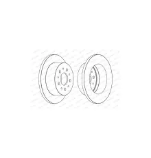 Гальмівний диск FERODO DDF1653