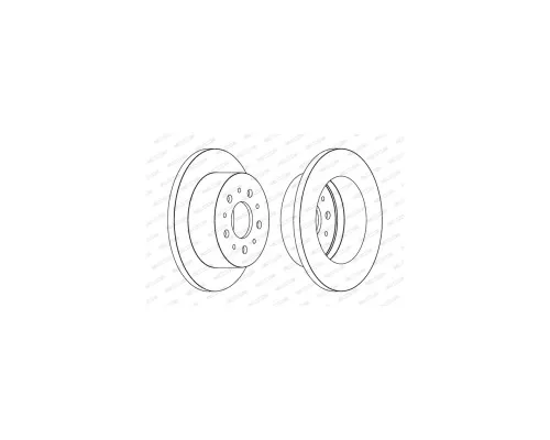 Гальмівний диск FERODO DDF1653