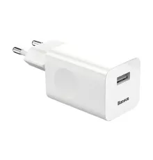 Зарядний пристрій Baseus 1xUSB 18W white (CCALL-BX02)