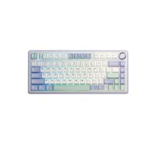 Клавіатура Aula F75 Gasket Greywood V3 switch Hot-Swap PBT Wireless/Bluetooth/USB White (6948391208640)