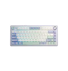 Клавіатура Aula F75 Gasket Greywood V3 switch Hot-Swap PBT Wireless/Bluetooth/USB White (6948391208640)