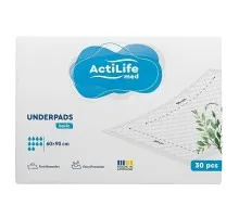 Пелюшки для малюків ActiLife Med Basic 60 х 90, 30 шт (4820174981488)