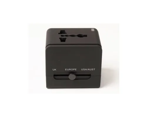 Зарядний пристрій PowerPlant Международный адаптер 220В + 2*USB max2.1A (DV00DV5067)