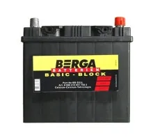 Акумулятор автомобільний Berga Basicblock 60Ah ASIA Ев (-/+) (510EN) (5604120517902)
