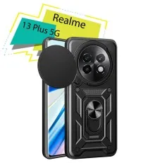 Чохол до мобільного телефона BeCover Military Realme 13 Plus 5G Black (713076)