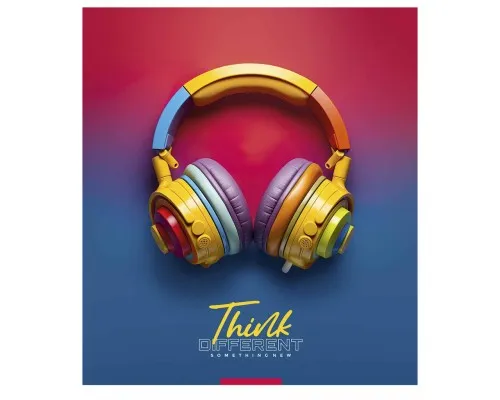 Зошит Школярик Think different 96 аркушів лінія (096-3395L)