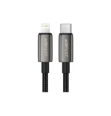 Дата кабель USB 2.0 AM to Lightning 1.2m 30W nylon black Acefast (6974316285410)