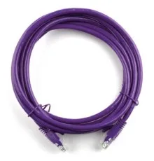 Патч-корд 2м, RJ-45, Cat.5e, CU, мідь, фіолетовий Ritar (PCR-CU/2Pe / 04277)