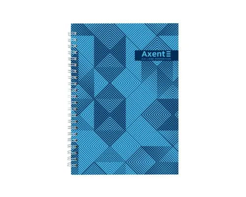 Блокнот Axent на спіралі А5 96 аркушів, клітинка, тверда обкладинка №33 (8032-33-A)