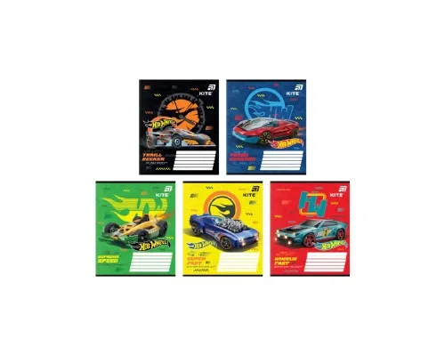 Зошит Kite Hot Wheels, 12 аркушів, клітинка (HW26-232)
