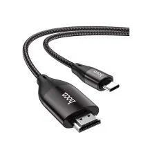 Кабель мультимедійний USB-C to HDMI M 2.0m 4K30Hz gray HOCO (6931474755025)