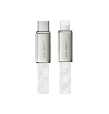 Дата кабель USB 2.0 AM to Lightning 1.2m 30W nylon white Acefast (6974316286240)
