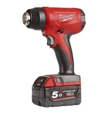 Будівельний фен Milwaukee M18 BHG-502C 2x5Ah, кейс (4933459772)